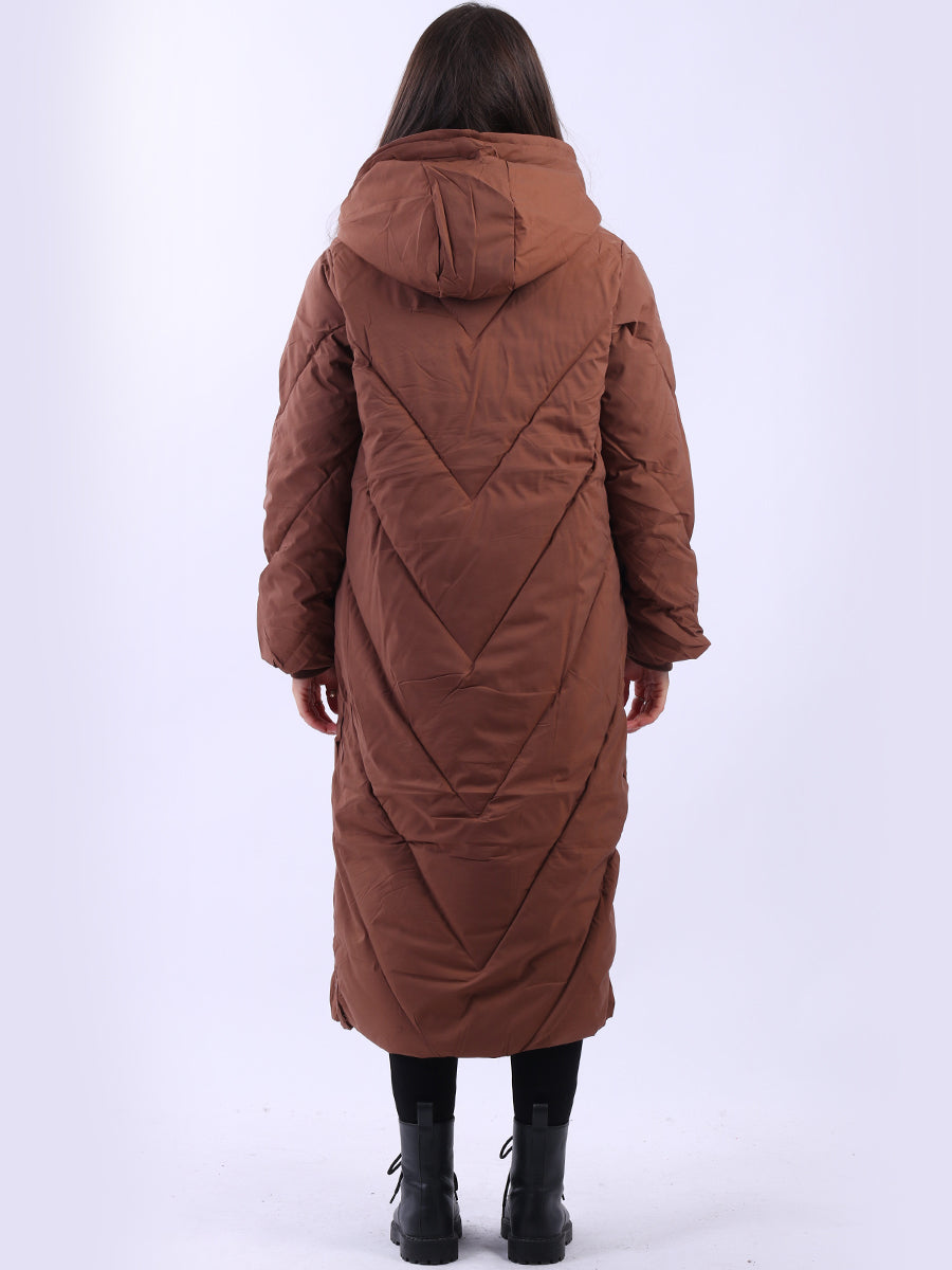Padded Puffer Women Oversized Long Hoodie Jacket