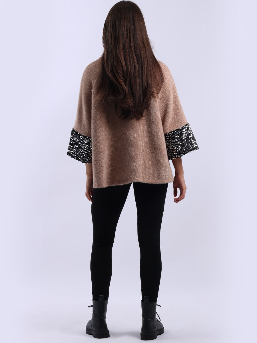 Front Buttons Ladies Sequin Jacket