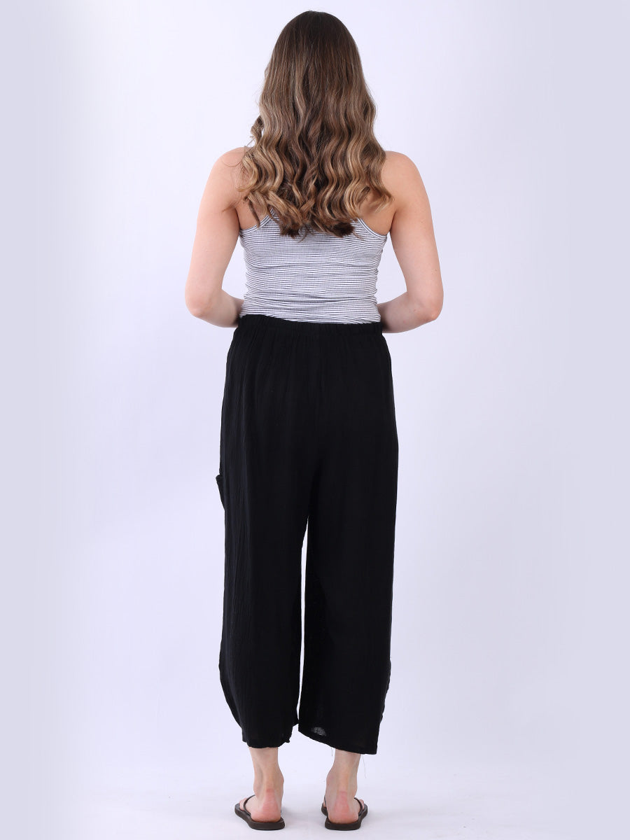 Wide Leg Solid Vintage Washed Culottes