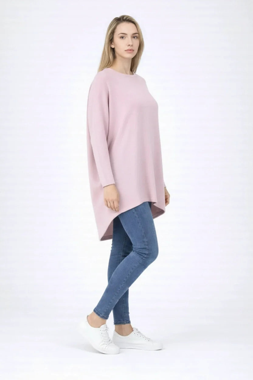 Drop Shoulders Batwing High Low Poncho