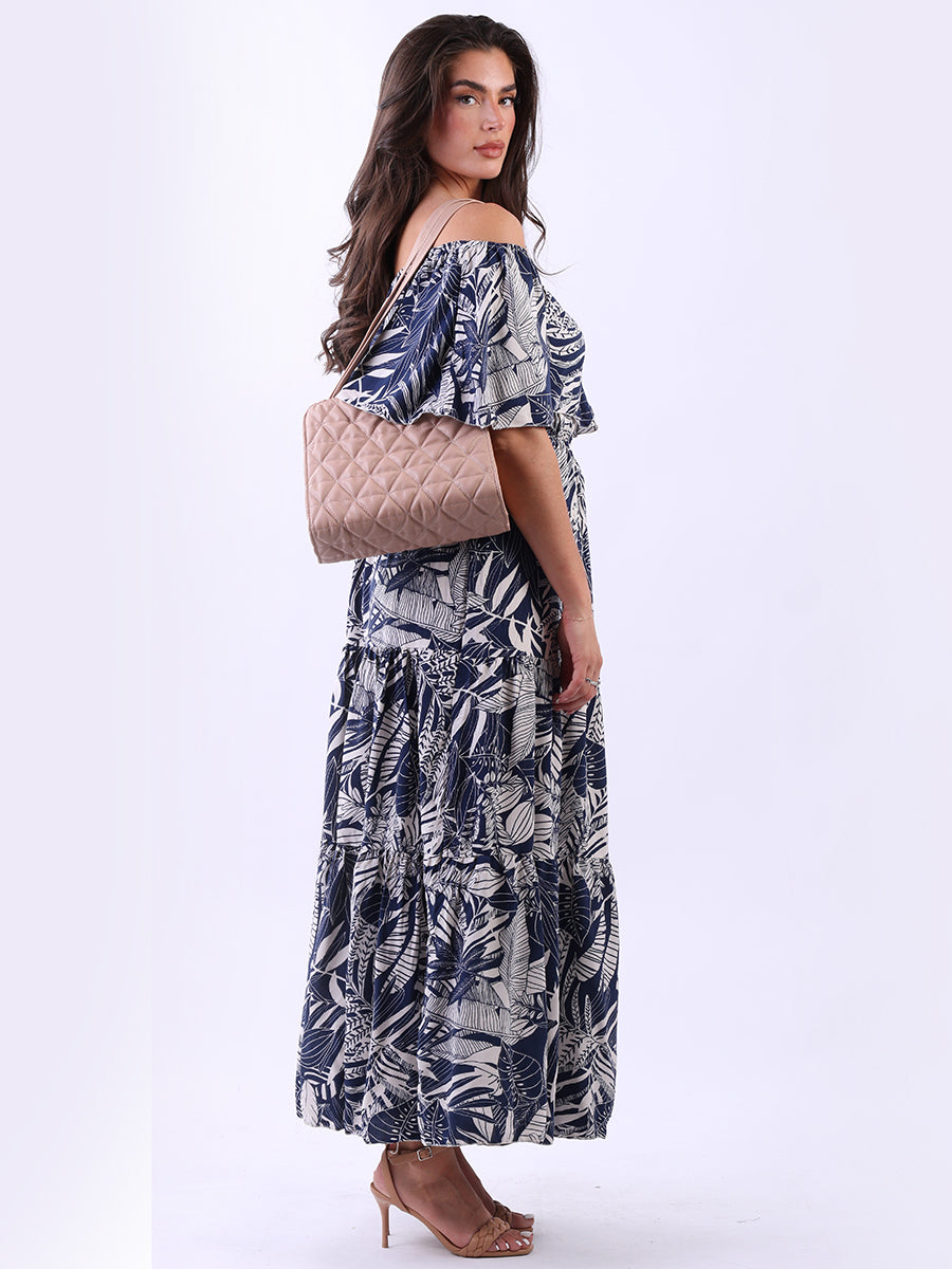 Plain Leather Handbags Beige