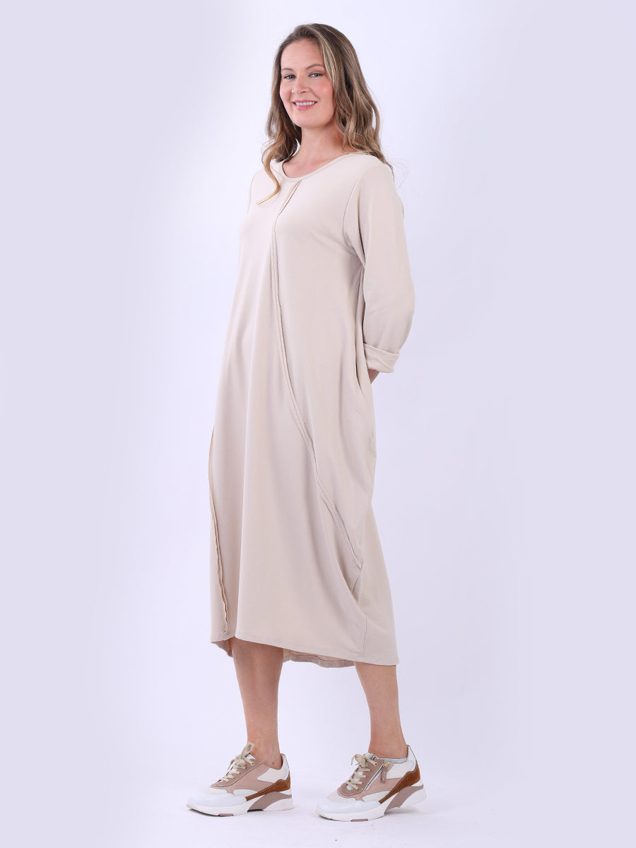 Plus Size Cotton Lagenlook Slouchy Dress