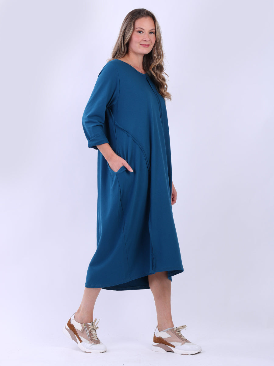 Plus Size Cotton Lagenlook Slouchy Dress