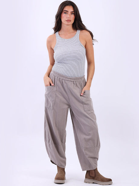 Corduroy Tulip Trouser Mocha