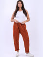 Cotton Sweat Pant Rust