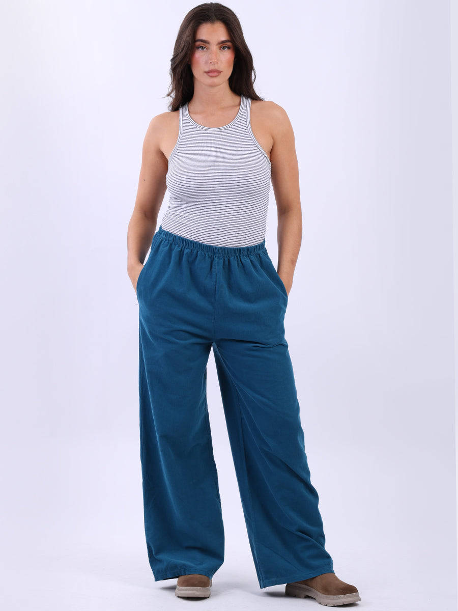 Cotton Corduroy Pant Teal