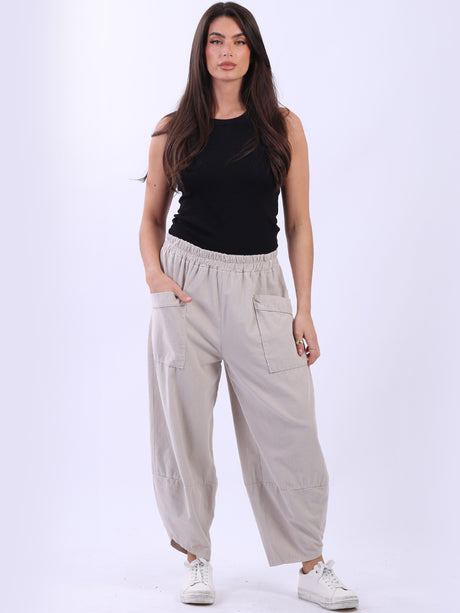 Corduroy Tulip Trouser Beige