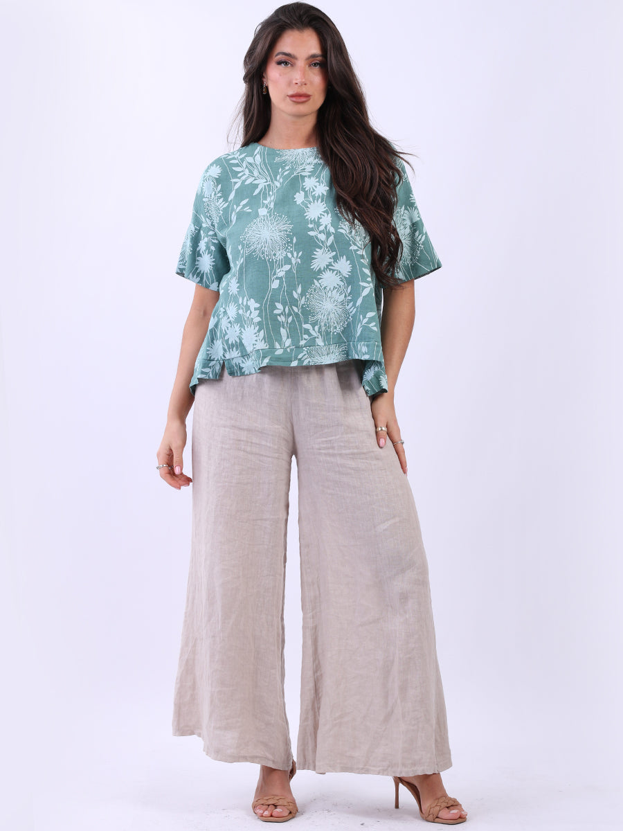 Poly Fine Canvas Cropped Top main image 1