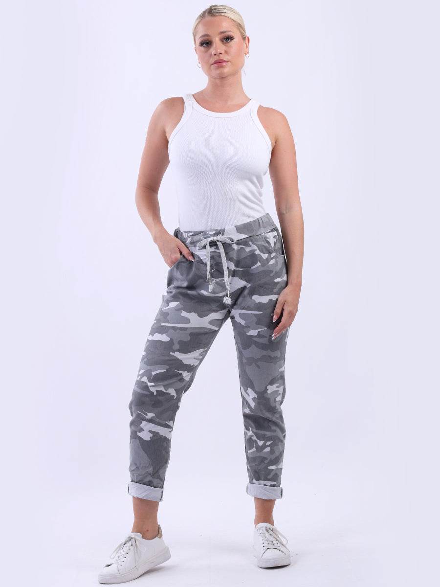Ladies Camouflage Relaxed Fit Magic Pants