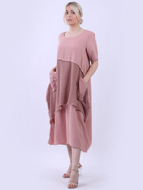 Linen Mesh Net Midi Dress Sugar Poppy
