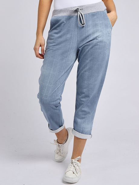 Plain Loose Pockets Cotton Ladies Trouser