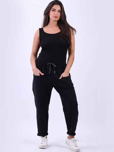 Women Cotton Pant Black