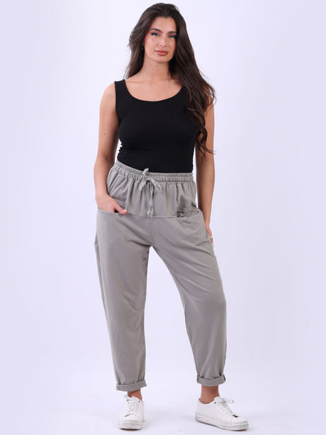 Women Cotton Pant Mocha