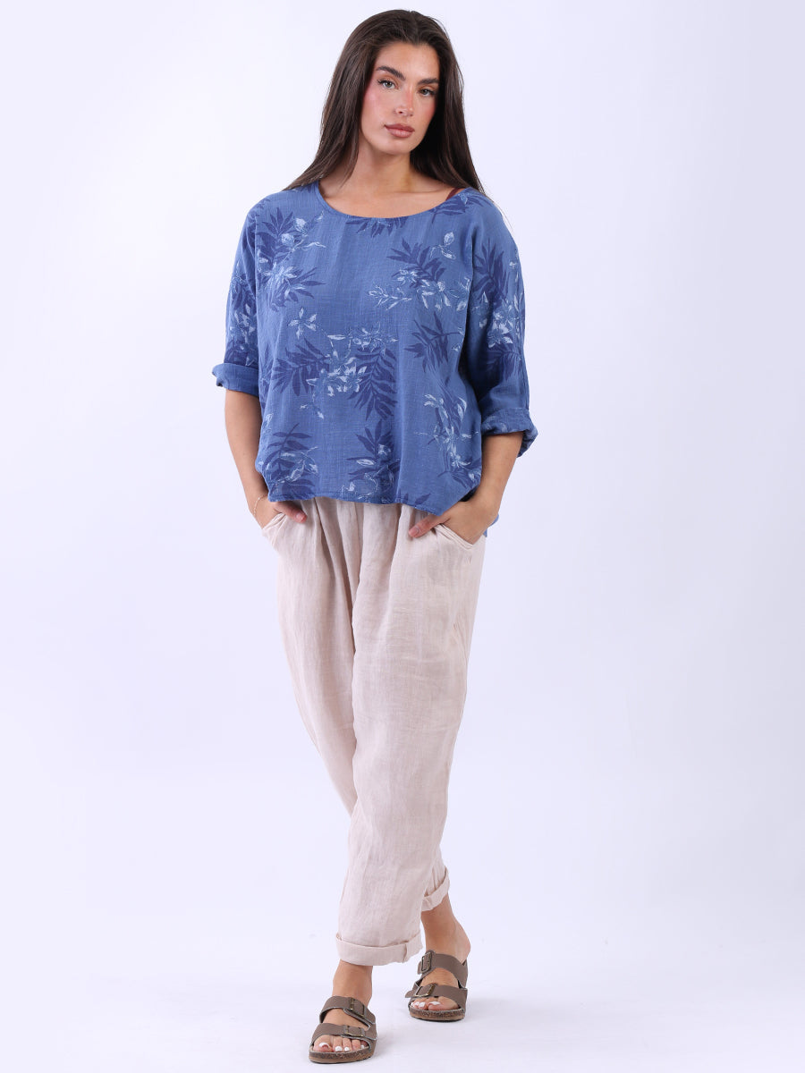 Baggy Crop Top Denim