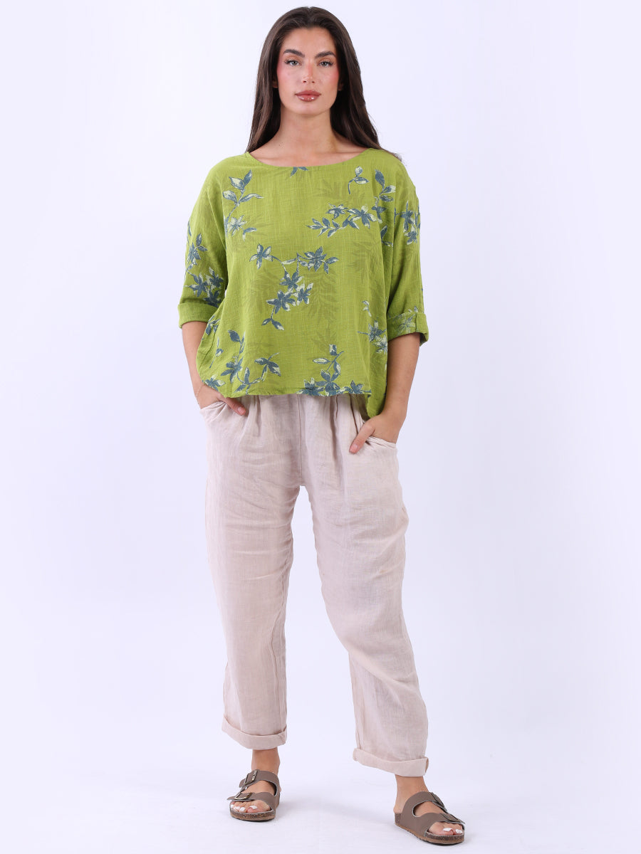 Baggy Crop Top Olive