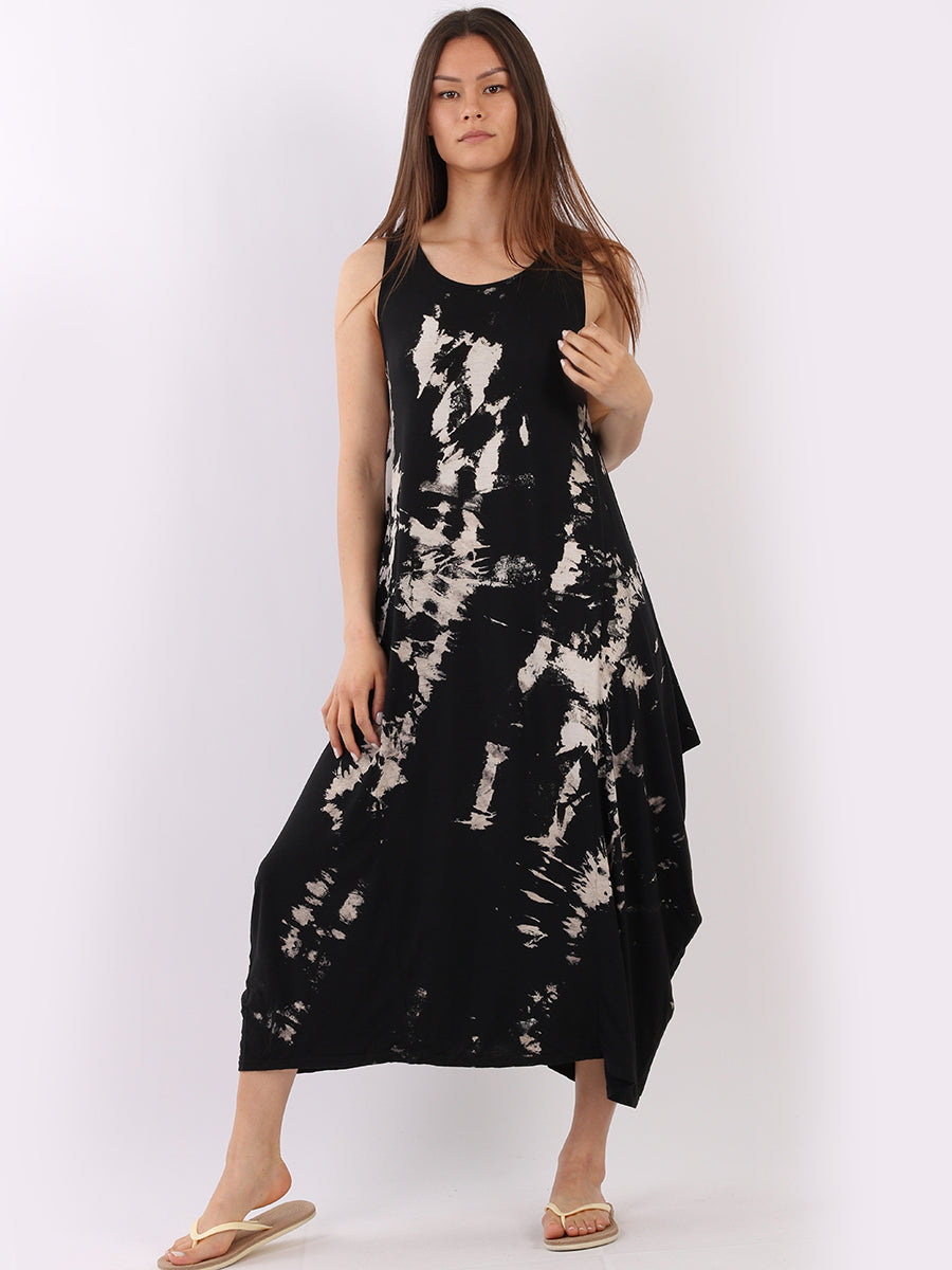 Tye & Dye Sleeveless Maxi Dress
