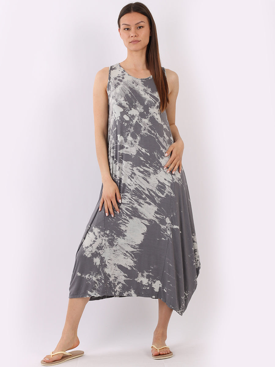 Tye & Dye Sleeveless Maxi Dress