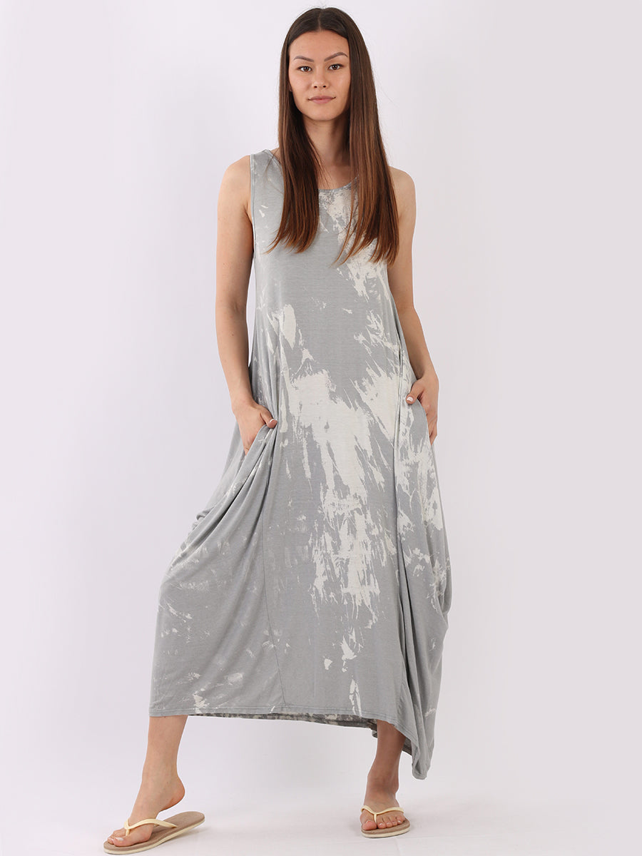 Tye & Dye Sleeveless Maxi Dress