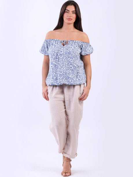 Off Shoulder Crop Top