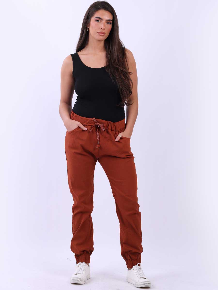 Plain Magic Pant Rust