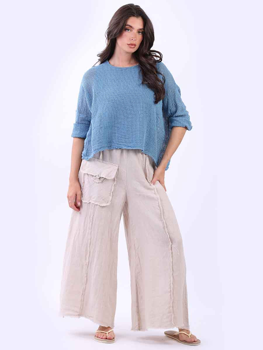 2 Layered Mesh Net Cotton Crop Top