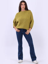 Women Cozy Wool Knit Crop Jumper