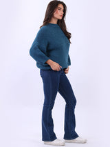 Women Cozy Wool Knit Crop Jumper