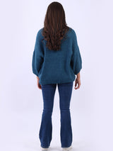 Women Cozy Wool Knit Crop Jumper