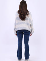 Drop Shoulders Batwing Knitted Woolen Crop Jumper