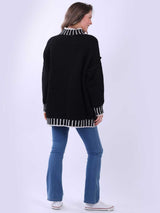 Whipstitch Knitted Wooly Jumper