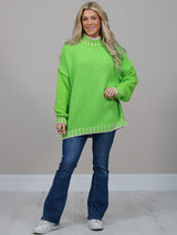 Whipstitch Knitted Wooly Jumper