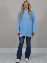 Whipstitch Knitted Wooly Jumper