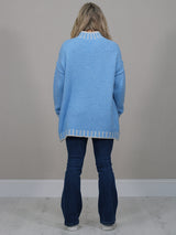 Whipstitch Knitted Wooly Jumper