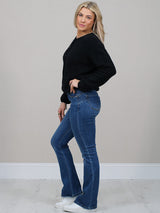 Front Buttoned Crop Knitted Cardigan