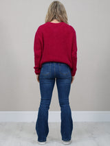 Front Buttoned Crop Knitted Cardigan