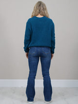 Front Buttoned Crop Knitted Cardigan