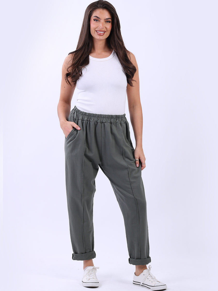 Plain Cotton Universal Fit Comfy Pant