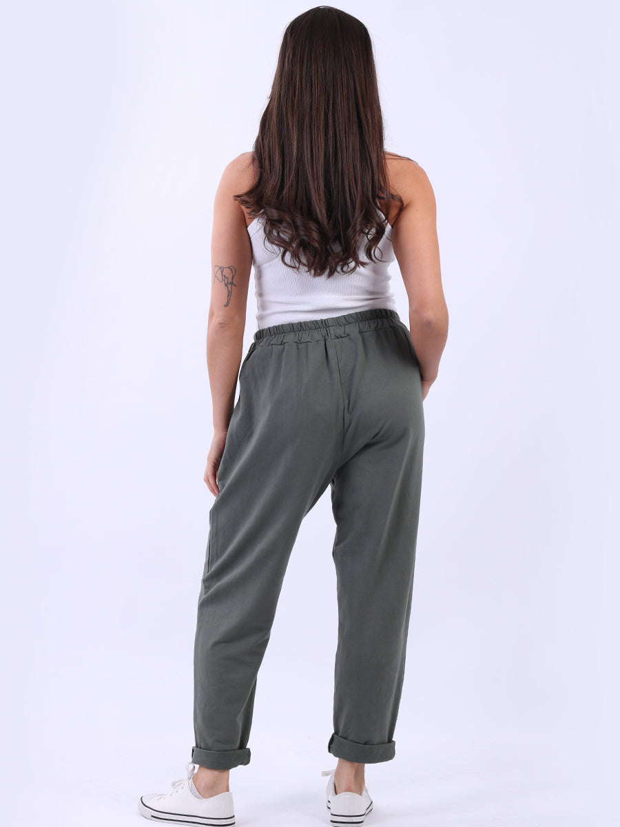 Plain Cotton Universal Fit Comfy Pant