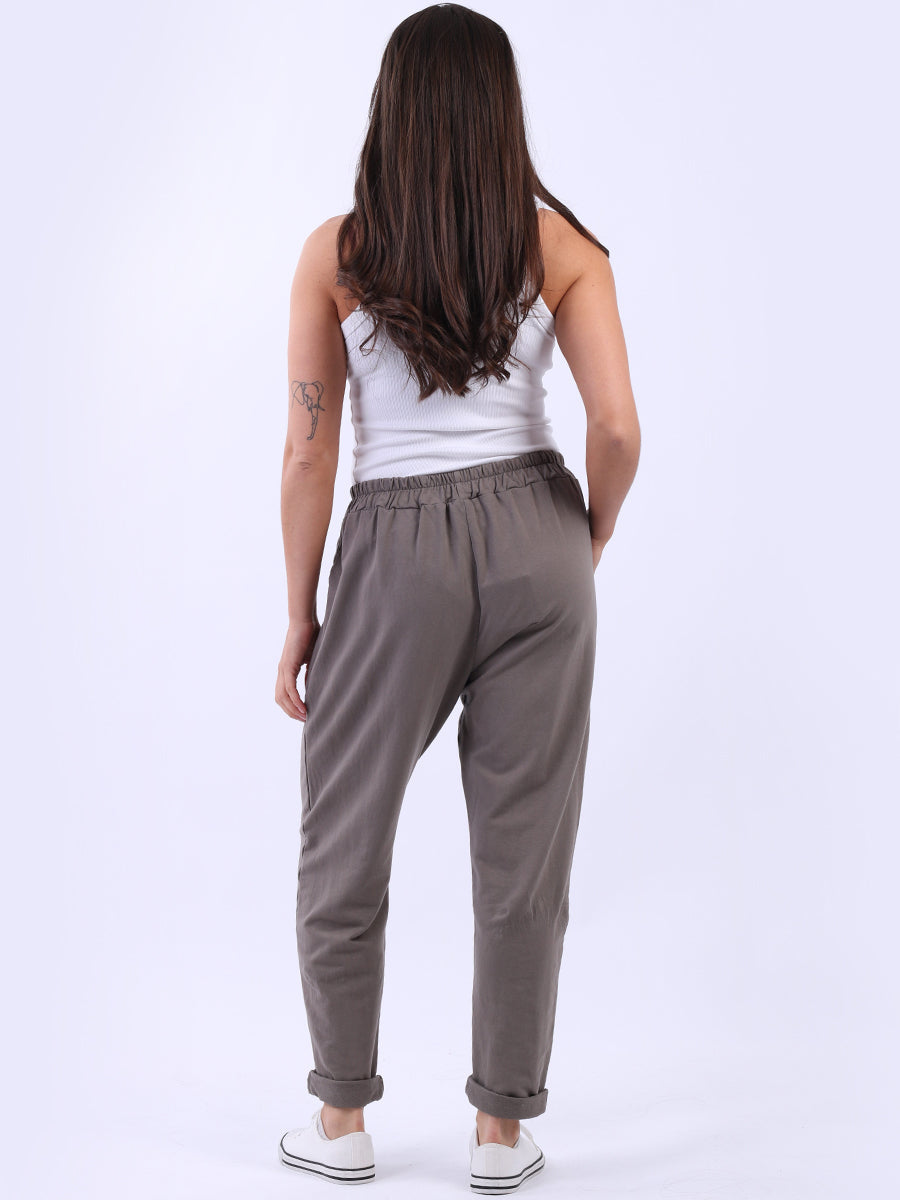 Plain Cotton Universal Fit Comfy Pant