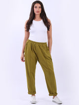 Plain Cotton Universal Fit Comfy Pant