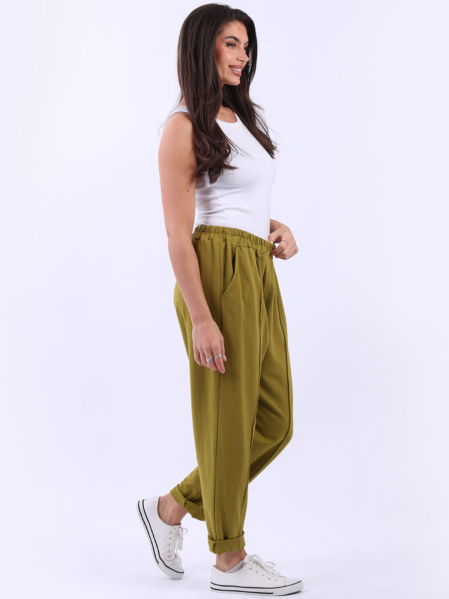 Plain Cotton Universal Fit Comfy Pant