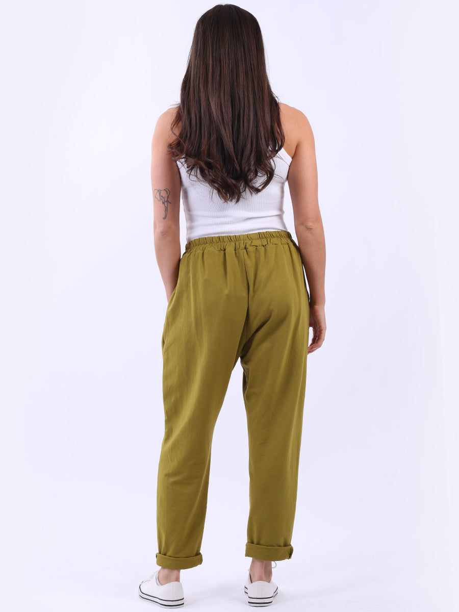 Plain Cotton Universal Fit Comfy Pant