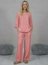 Linen Crop Top Sugar Poppy