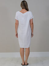 Plain Linen Vintage Washed Dress