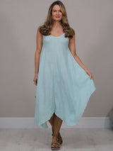 Linen Cami Dress Tiffany