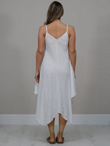 Sleeveless Plain Linen Cami Dress