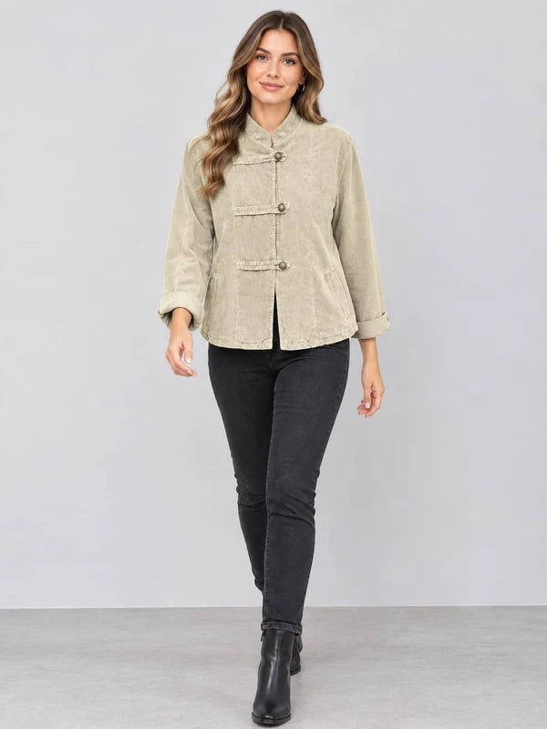 Cotton Corduroy Jacket Beige