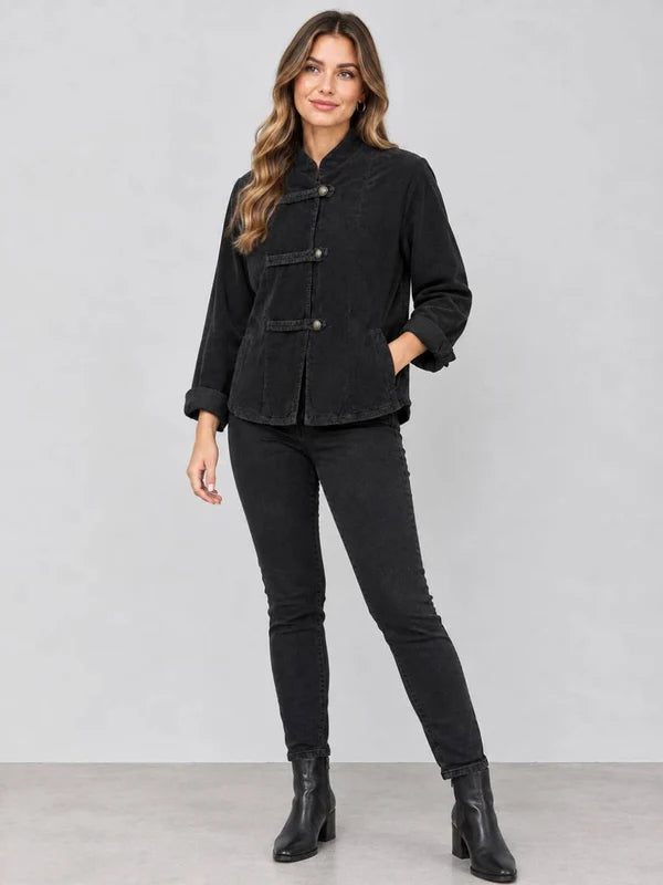 Cotton Corduroy Jacket Black