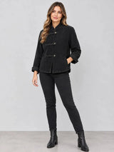 Cotton Corduroy Jacket Black