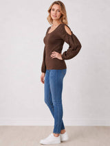 Women Embroidered Cut Sleeves Cotton Top